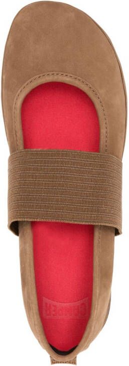 Camper Right Nina suede ballerinas Brown