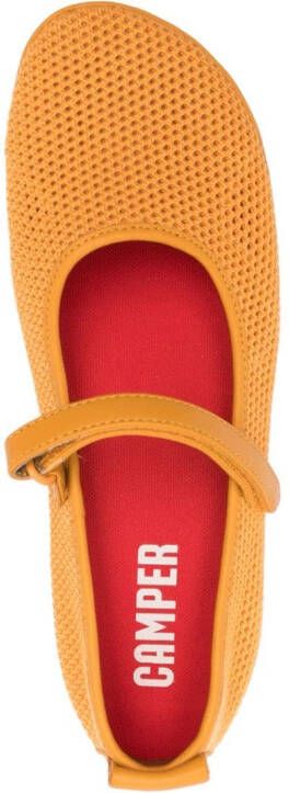 Camper Right touch-strap ballerina shoes Orange