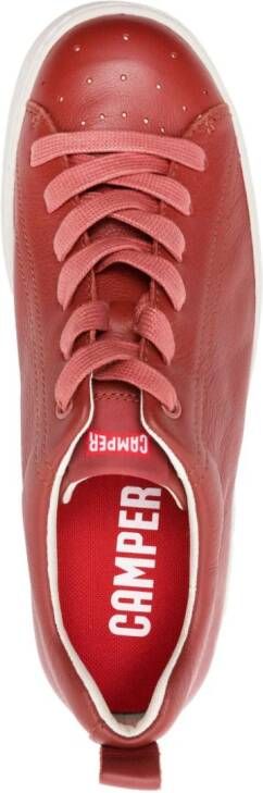 Camper Runner logo-patch leather sneakers Red