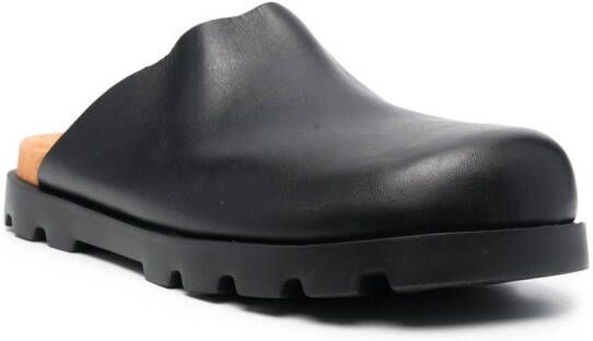 Camper slip-on leather loafers Black