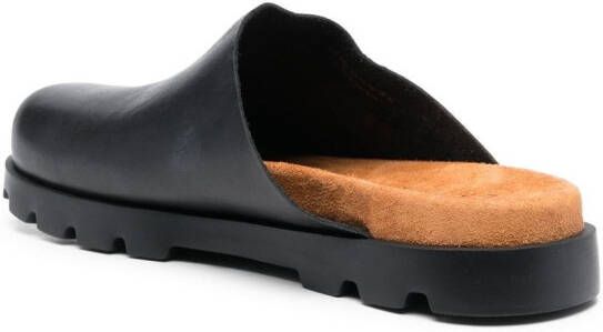 Camper slip-on leather loafers Black