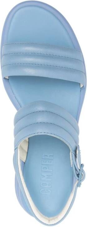 Camper Spiro 40mm leather sandals Blue