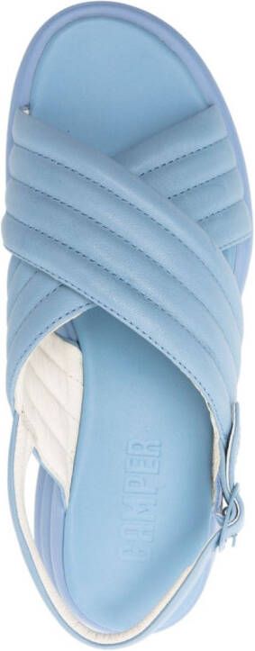 Camper Spiro padded slingback sandals Blue