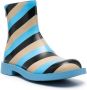 Camper striped ankle boots Blue - Thumbnail 2