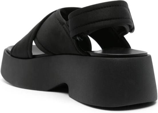 Camper Tasha 55mm crossover sandals Black