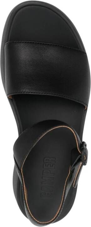 Camper Tasha 55mm leather sandals Black