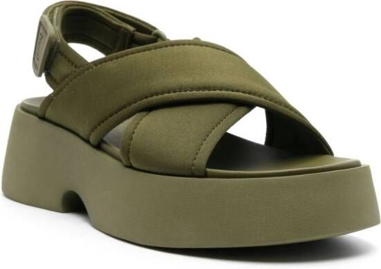 Camper Tasha crossover-strap sandals Green