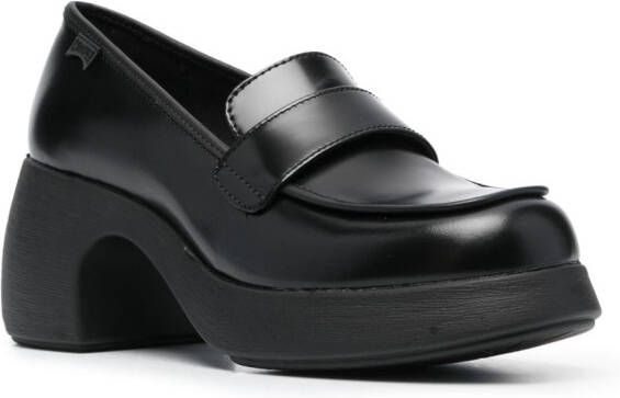 Camper Thelma 65mm heeled loafers Black