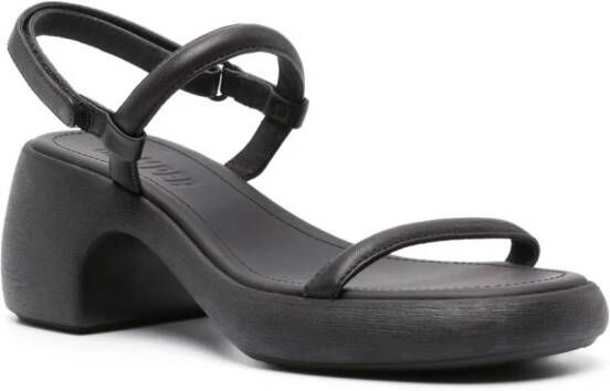 Camper Thelma 65mm leather sandals Black
