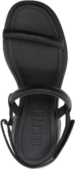Camper Thelma 65mm leather sandals Black