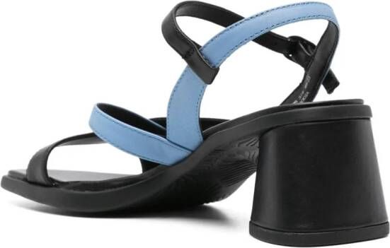 Camper Twins 60mm leather sandals Black