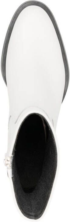 Camper Upright 60mm ankle boots White