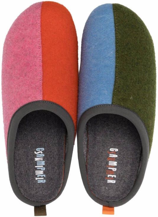 Camper Wabi colour-block slippers Pink