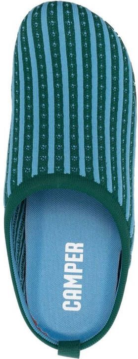 Camper Wabi rib-knit slippers Blue