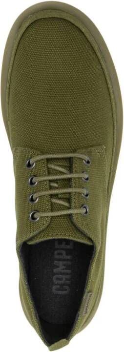 Camper Wagon lace-up shoes Green