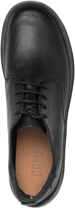 Camper Wagon leather Derby shoes Black