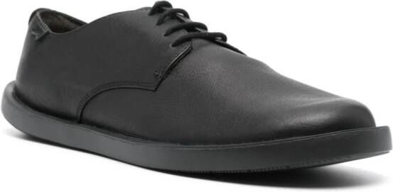 Camper Wagon leather derby shoes Black