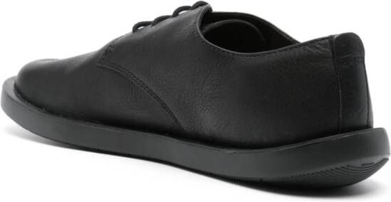 Camper Wagon leather derby shoes Black