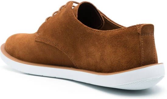 Camper Wagon suede Derby shoes Brown