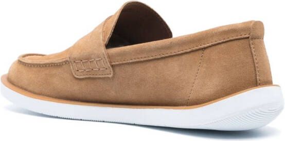 Camper Wagon suede loafers Brown