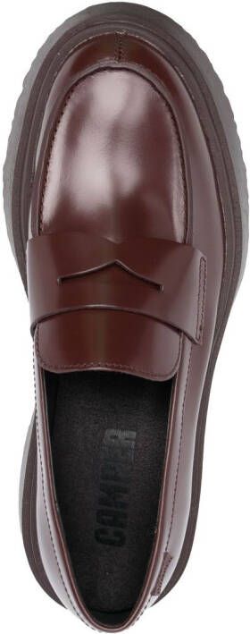 Camper Walden calf-leather loafers Brown