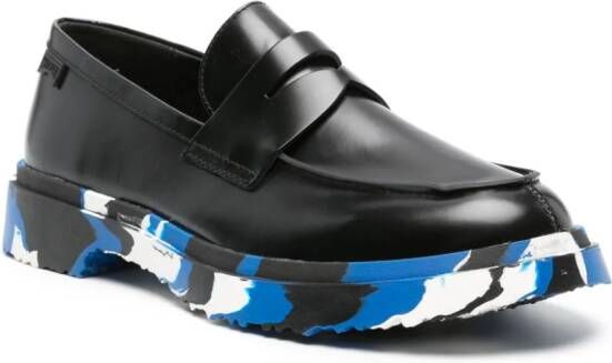 Camper Walden contrasting-sole leather loafers Black