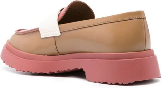 Camper Walden Twins colour-block leather loafers Brown
