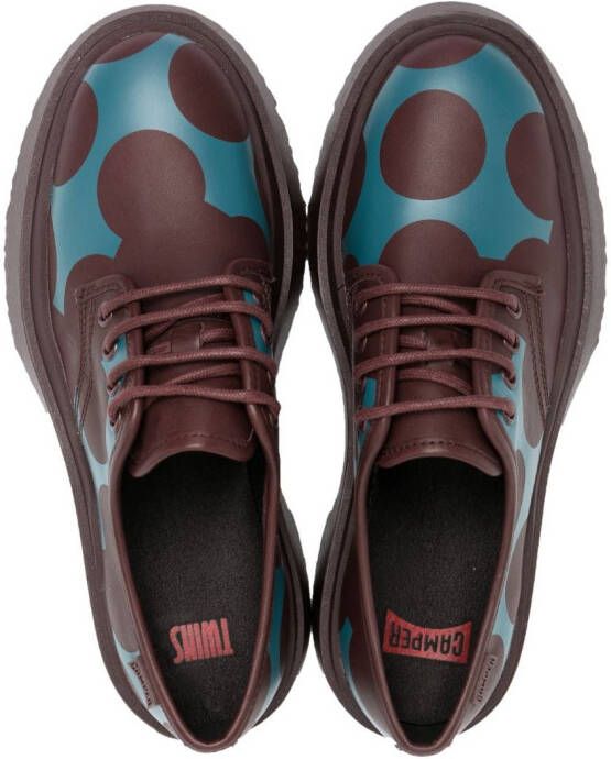 Camper Walden Twins polka-dot print shoes Blue