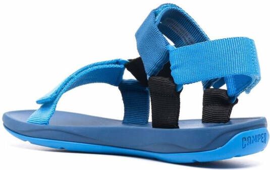 Camper x SailGP Match touch-strap sandals Blue
