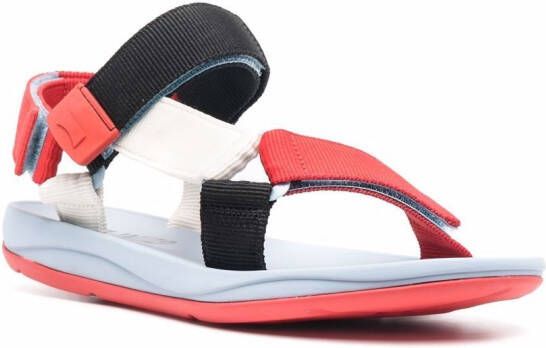 Camper x SailGP Match touch-strap sandals Red