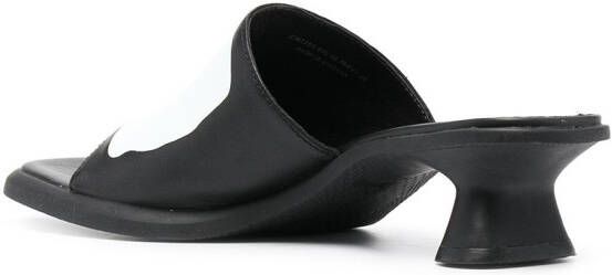 CamperLab Dina brush stroke-print sandals Black