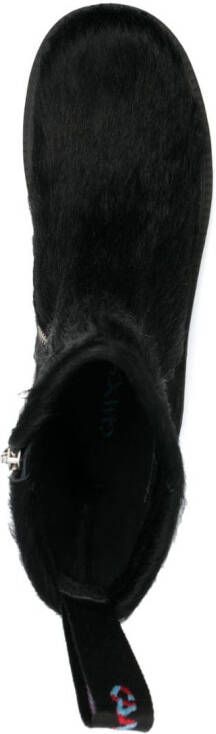 CamperLab Eki calf-hair ankle boots Black