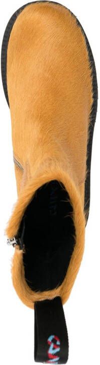 CamperLab Eki calf-hair ankle boots Brown
