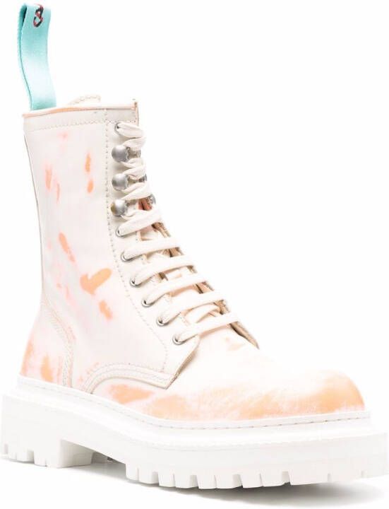 CamperLab Eki chunky-sole lace-up boots White