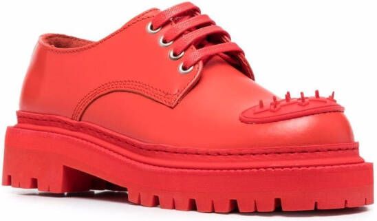CamperLab Eki lace-up leather shoes Red