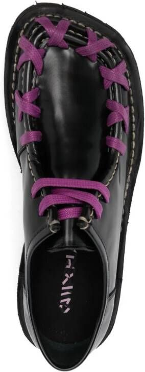 CamperLab Eki leather derby shoes Black