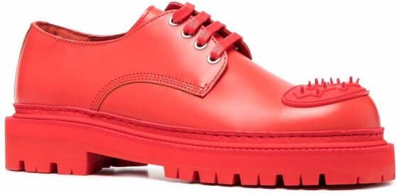 CamperLab Eki leather Derby shoes Red
