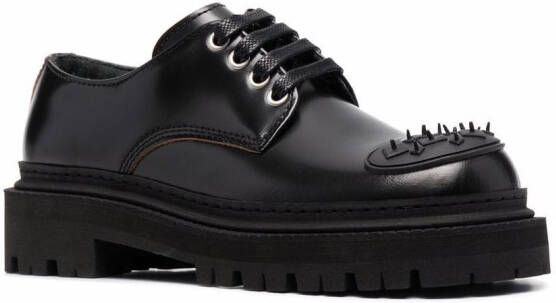 CamperLab eki spike-studded leather shoes Black
