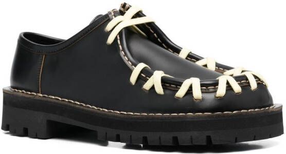 CamperLab lace-up leather Derby shoes Black