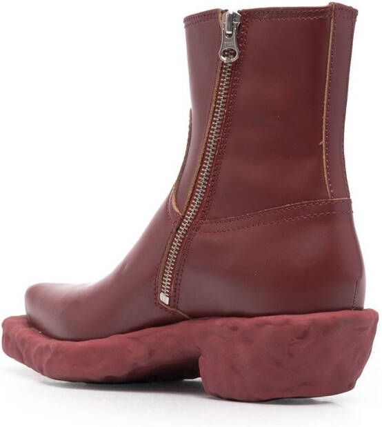 CamperLab leather ankle boots Red