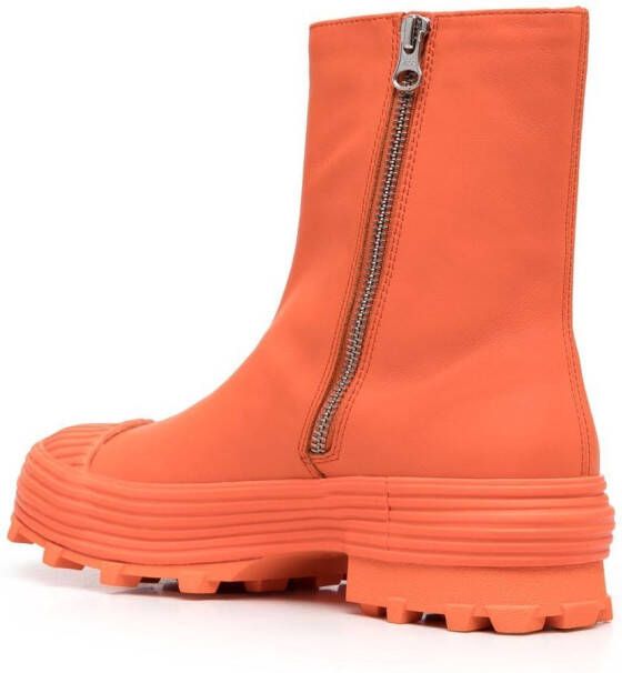 CamperLab leather ankle-length boots Orange