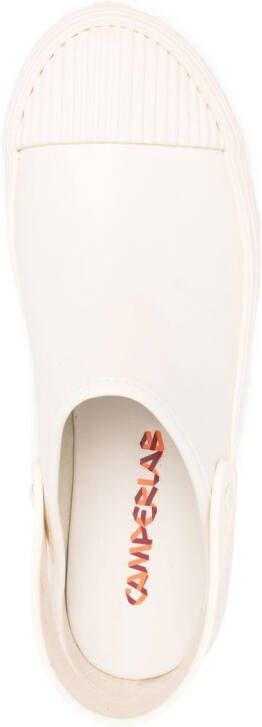 CamperLab leather chunky mules White