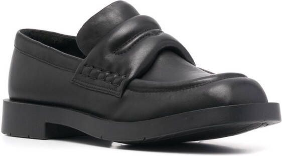CamperLab leather round-toe loafers Black