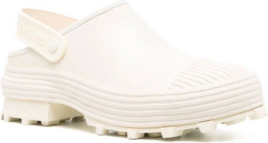 CamperLab leather slingback clogs White