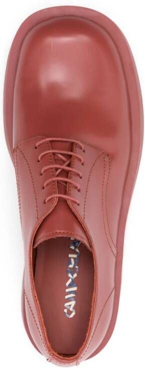 CamperLab Mil 1978 leather derby shoes Red