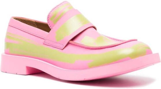 CamperLab Mil 1978 leather loafers Pink