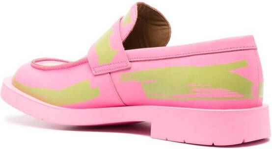 CamperLab Mil 1978 leather loafers Pink