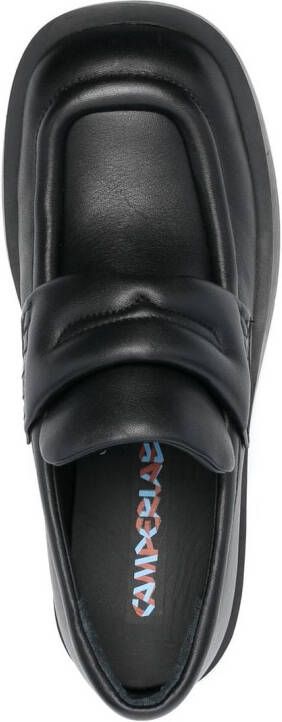 CamperLab Mil 1978 padded leather loafers Black