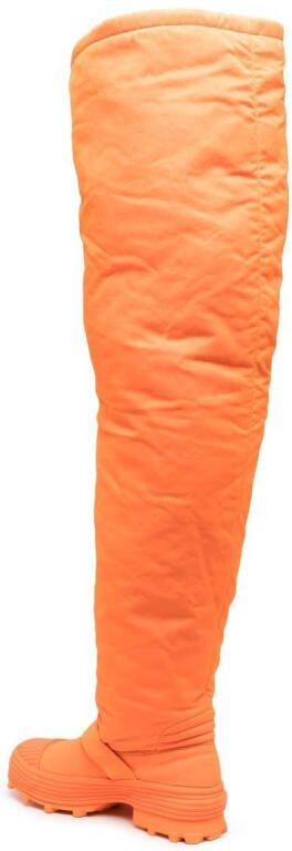 CamperLab padded knee-high boots Orange