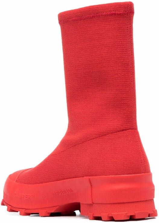 CamperLab ridged-sole boots Red